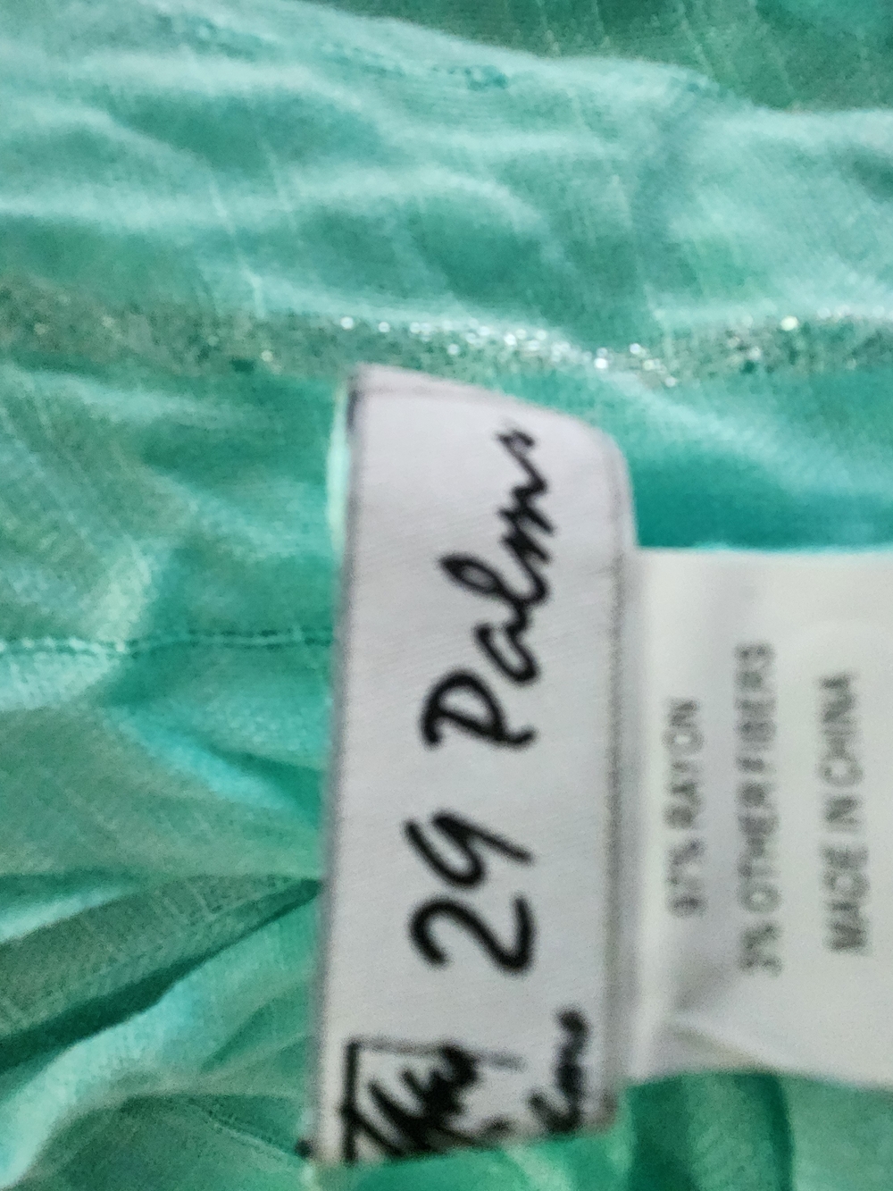 29 Palms Teal Shawl